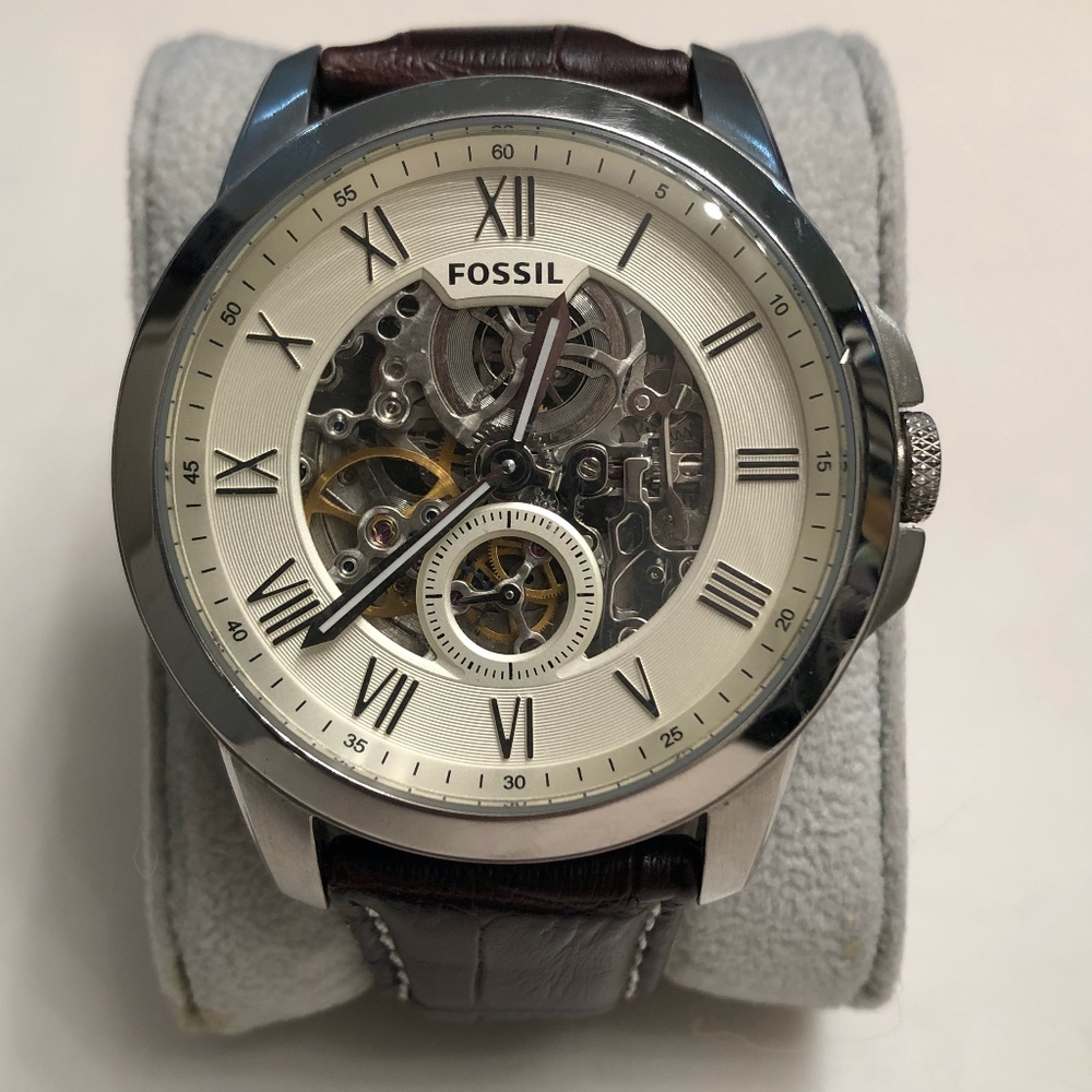 Men's Fossil Grant Automatic Leather Watch